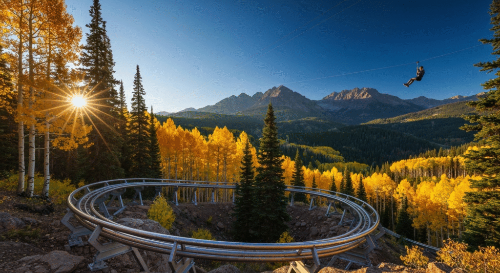 Colorado Ski Resorts with Unique Mountain Coasters or Ziplines